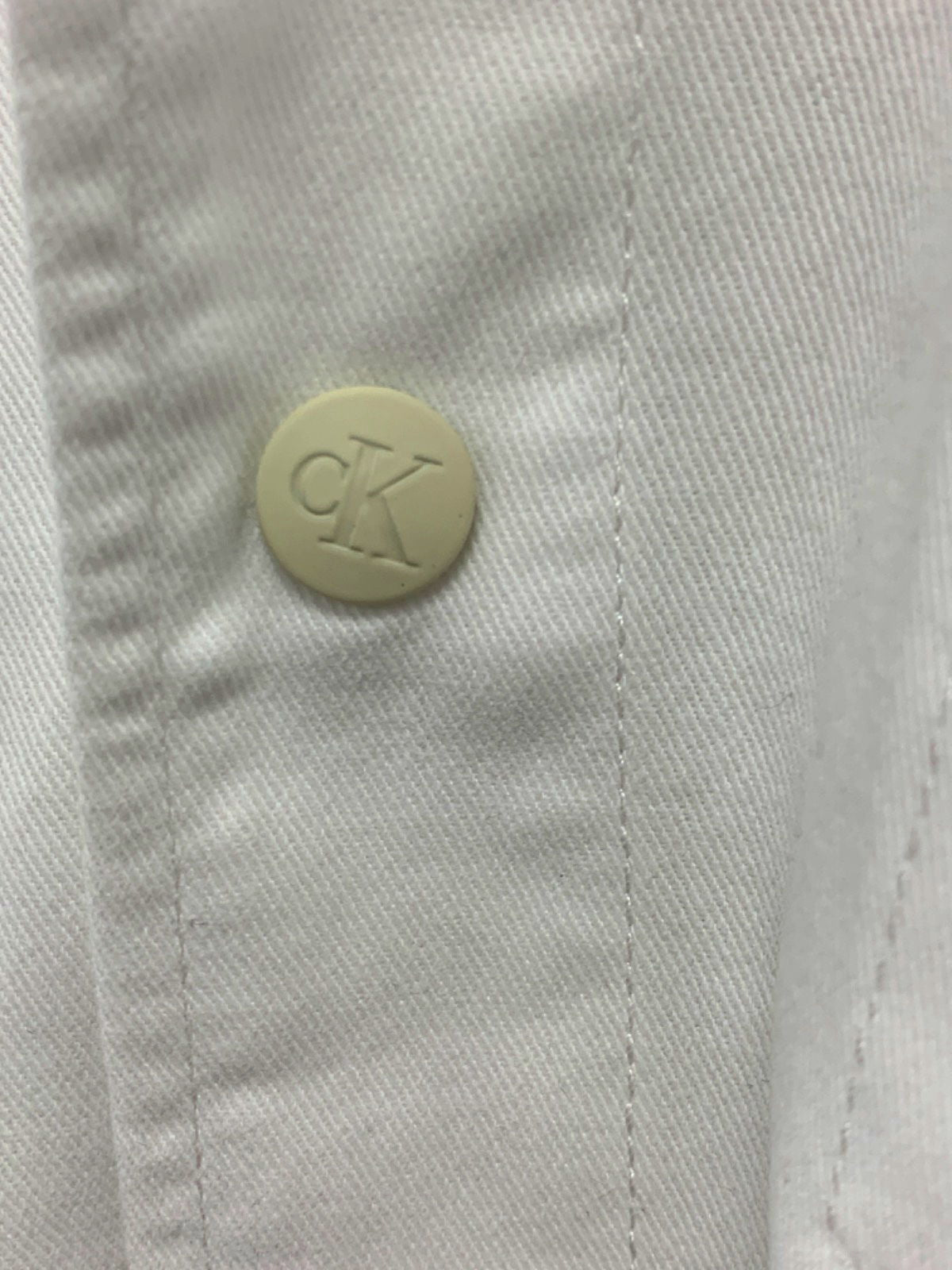 Calvin Klein Jeans Icicle/Bright White Relaxed Fit Denim Shirt UK M