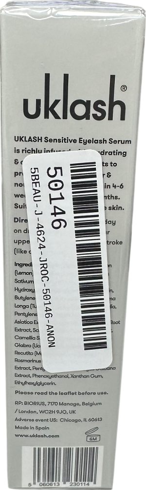 UkLash Sensitive Eyelash Serum 3ml