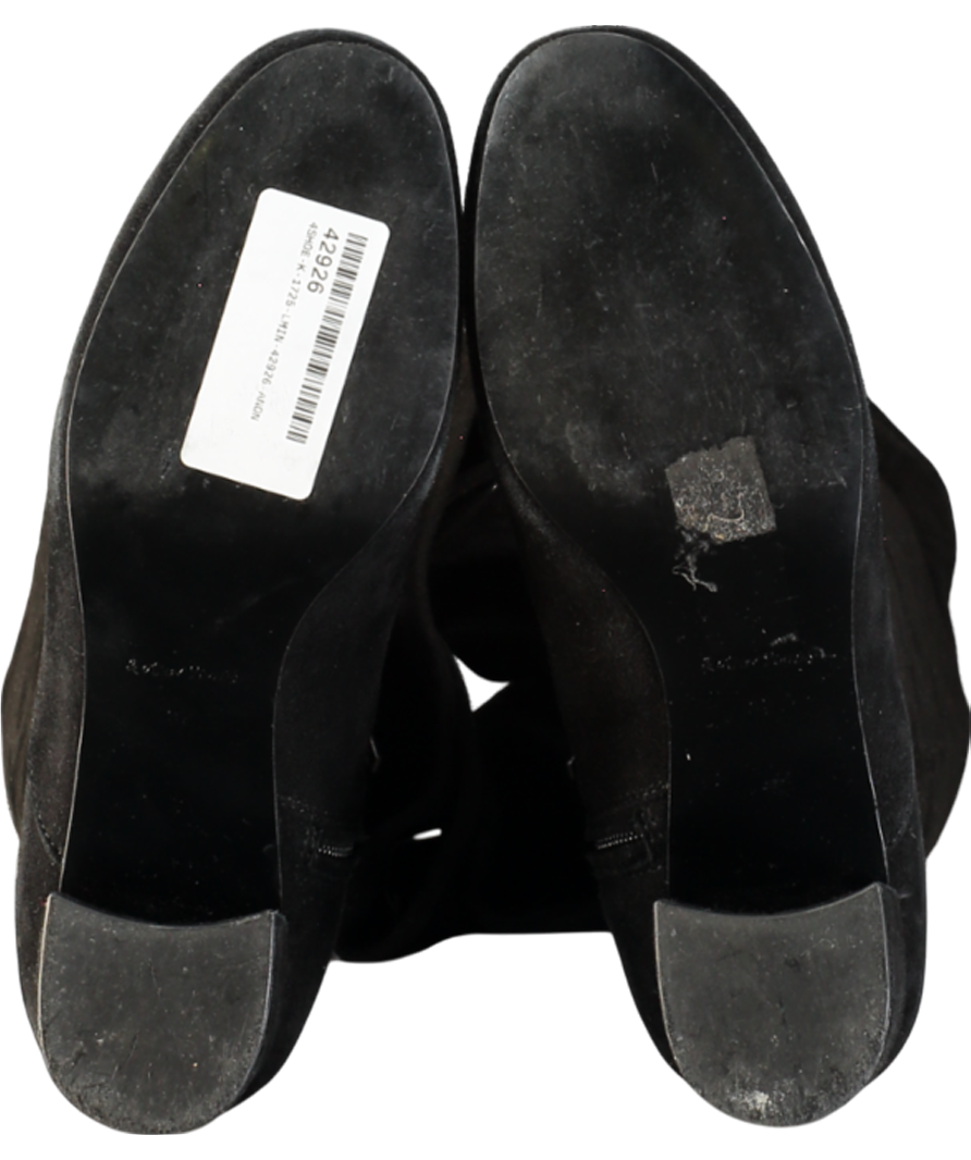 & Other Stories Black Suede Knee High Boots UK 4 EU 37 👠