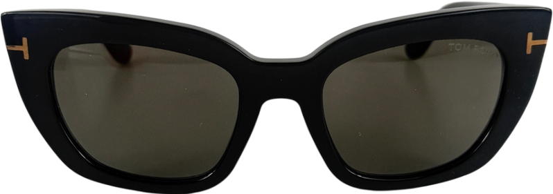 Tom Ford Athena Tf1190 Tf 1190 01a Shiny Black Sunglasses in Case & Box