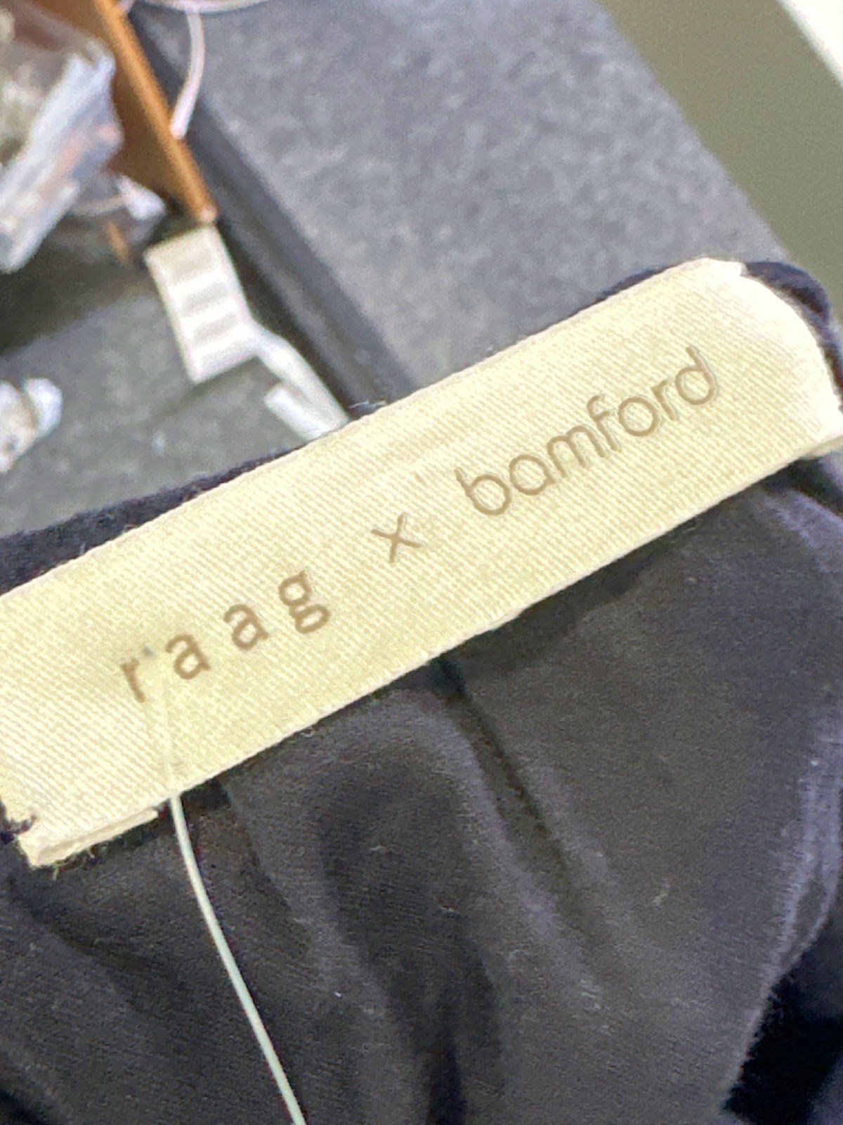 Raag x Bamford Black Sleeveless Midi Dress UK XS