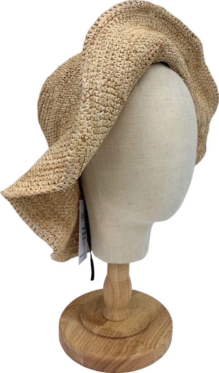 Monday Natural Straw Bucket Hat UK Size Ladies