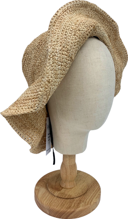 Monday Natural Straw Bucket Hat UK Size Ladies