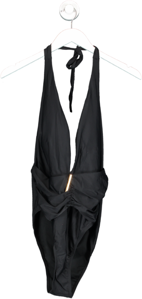 SHEIN Black Halter Neck Swimsuit UK XL