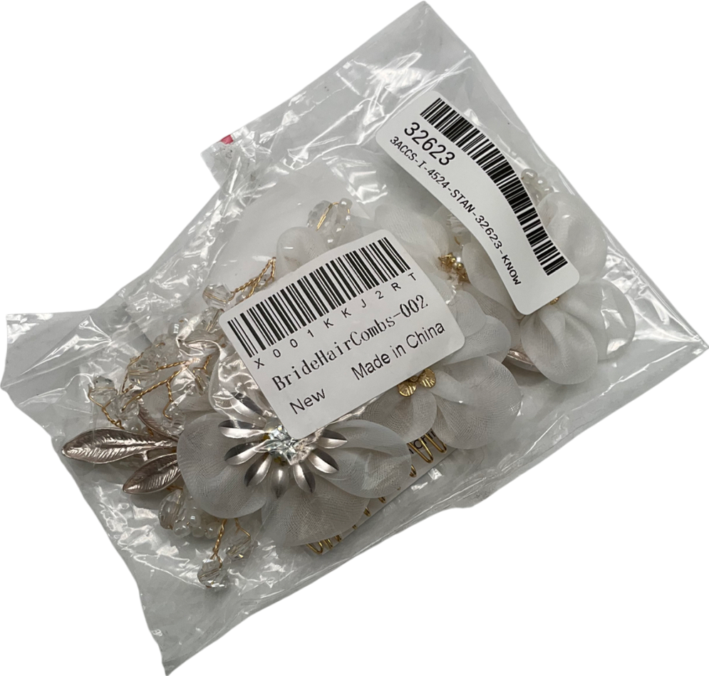 Bufenia White Bridal Hair Comb One Size
