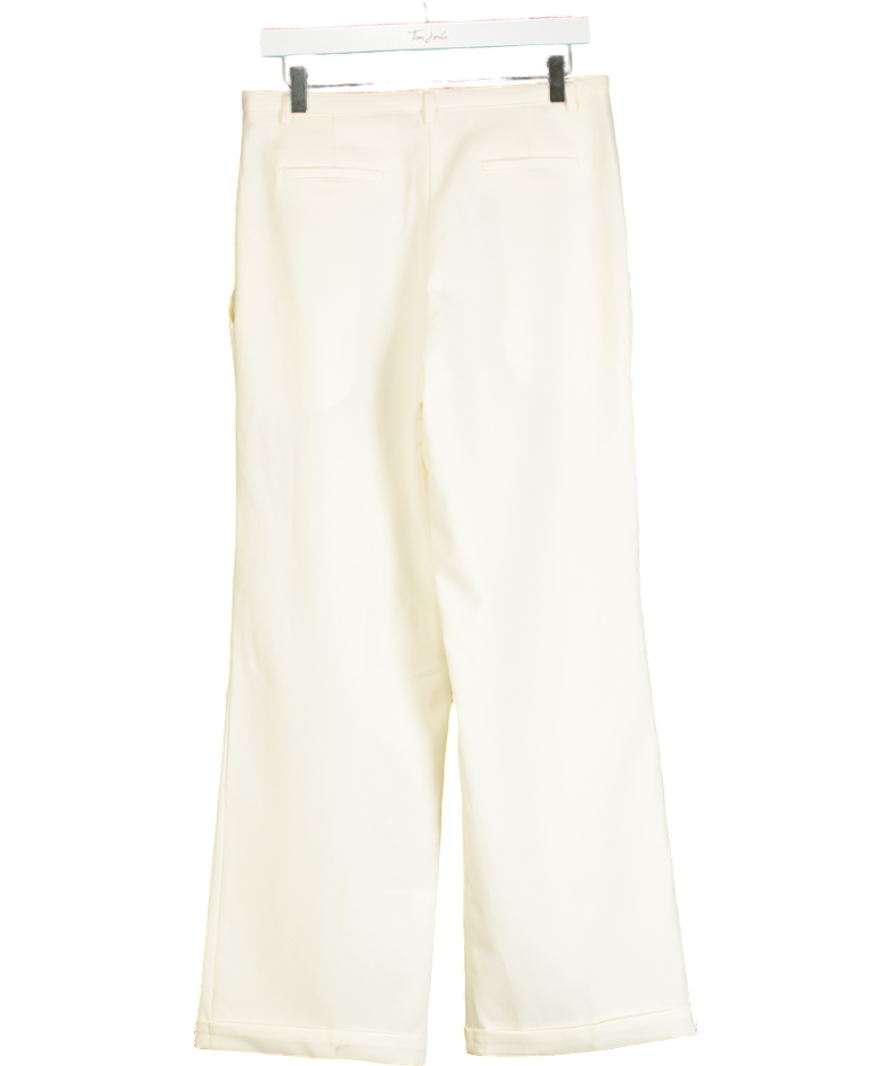 THE FRANKIE SHOP (london Flat) Cream Pleat Detail Trousers UK S