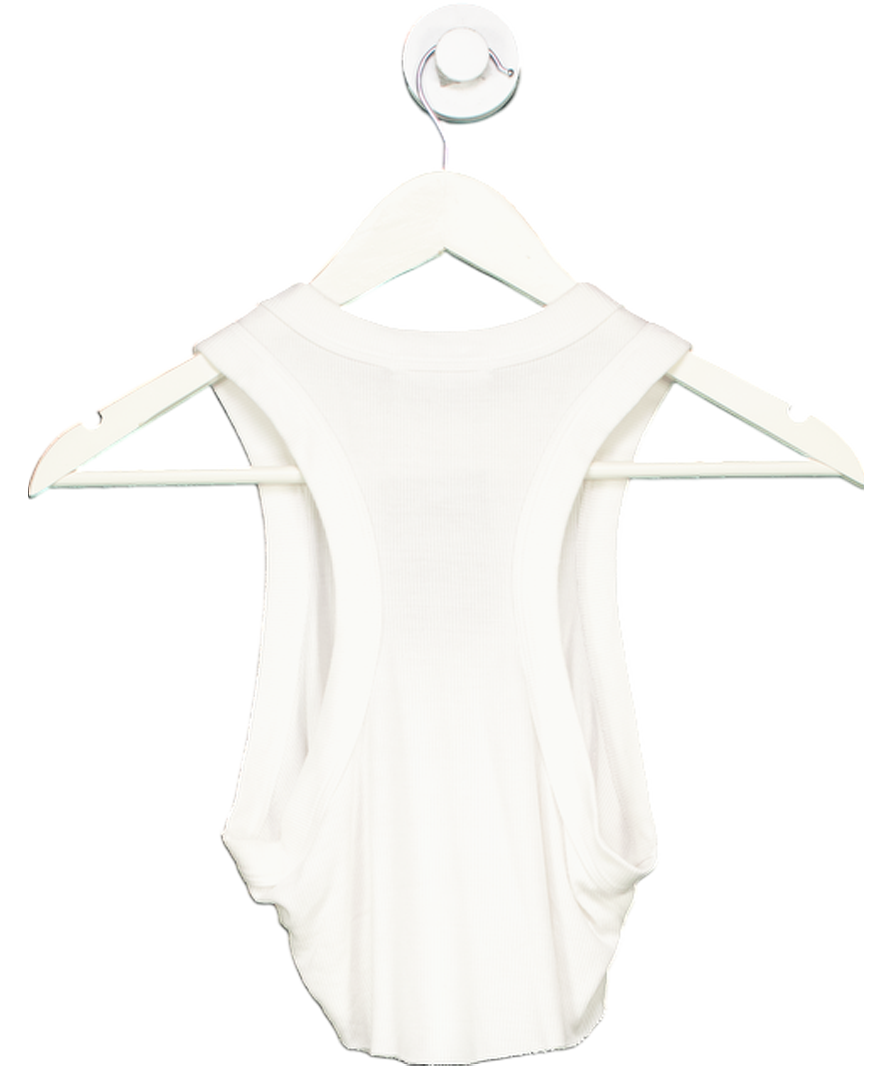 Joah Brown White Second Skin Tank Top UK XS/S
