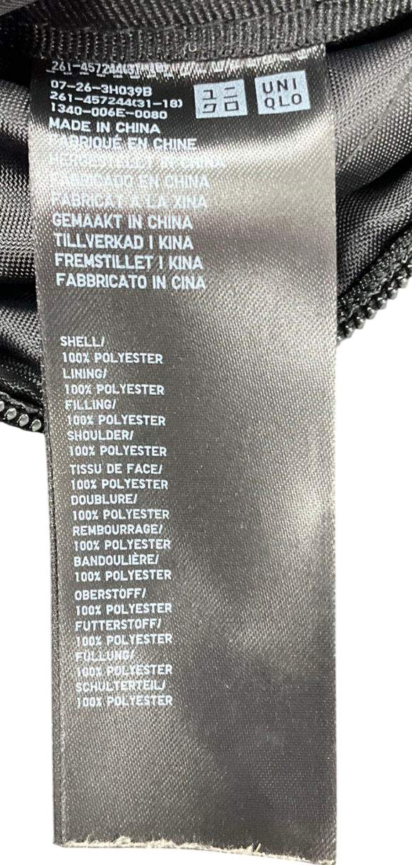 uni qlo Black Round Mini Shoulder Bag One Size