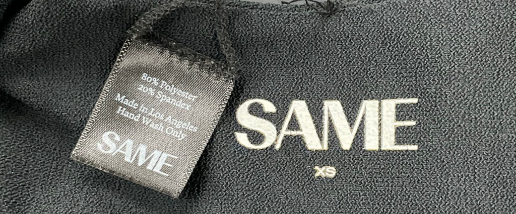 SAME Women's Black 90s Floral-applique Bikini Bottoms UK XS