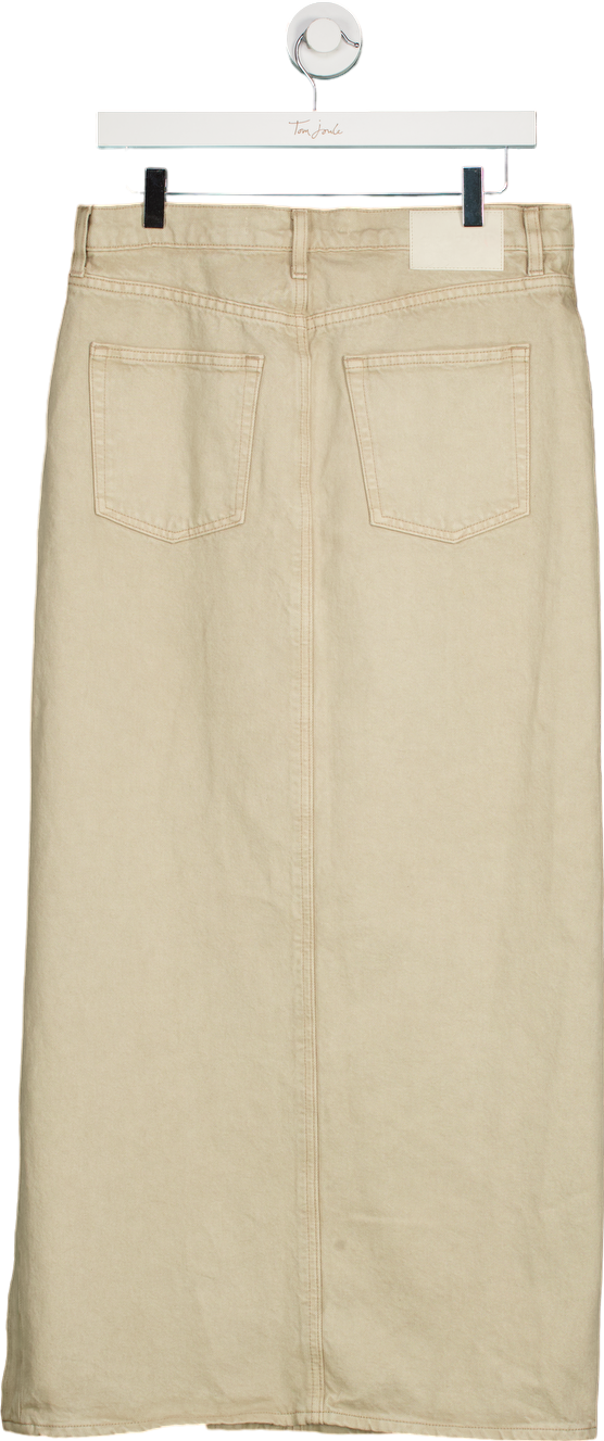 GRLFRND Beige Denim Maxi Skirt W27