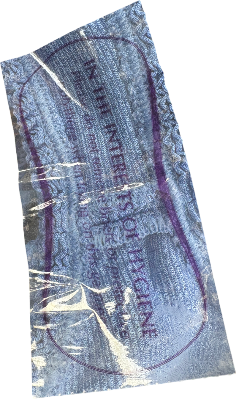 Hunza G Blue Domino Metallic Seersucker Swimsuit UK One Size