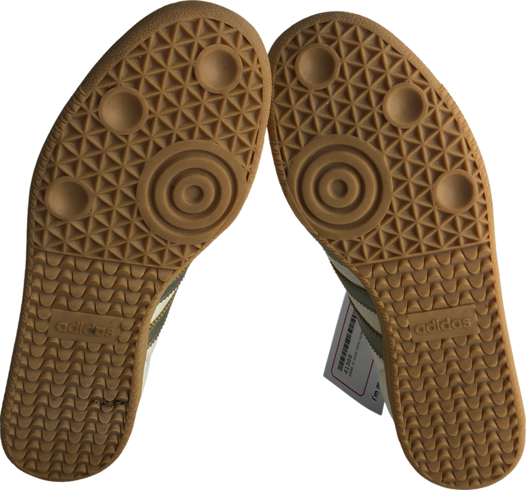 adidas Offwhite Cyber Metallic Wonder Gold Metallic Samba TrainerUK 7 EU 40 👠