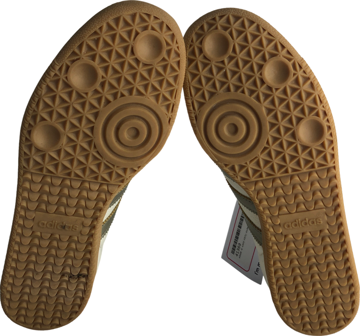 adidas Offwhite Cyber Metallic Wonder Gold Metallic Samba TrainerUK 7 EU 40 👠