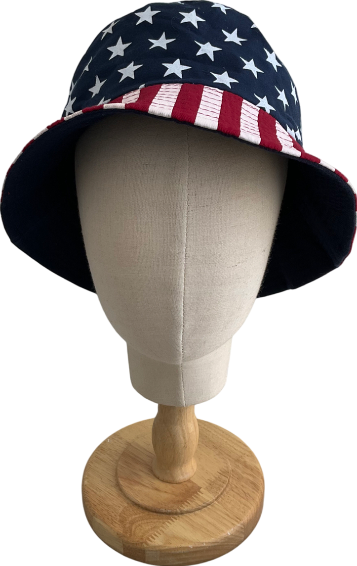 Multicoloured Stars And Stripes Bucket Hat One Size