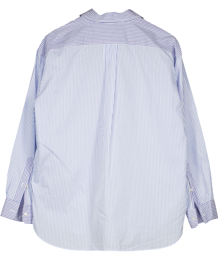 j.mclaughlin Blue Finn Shirt In Stripe UK 16