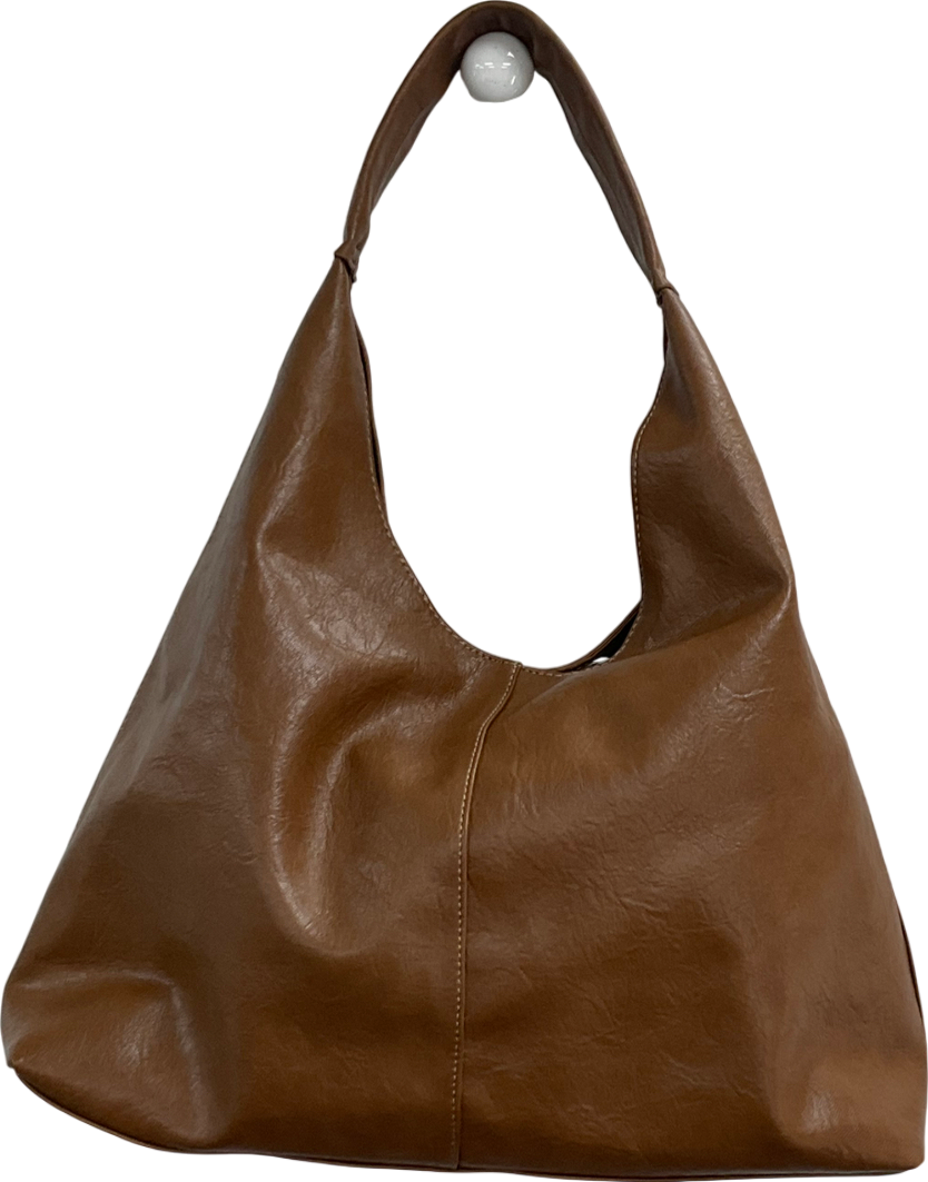 ASOS Brown Slouch Shoulder Bag One Size