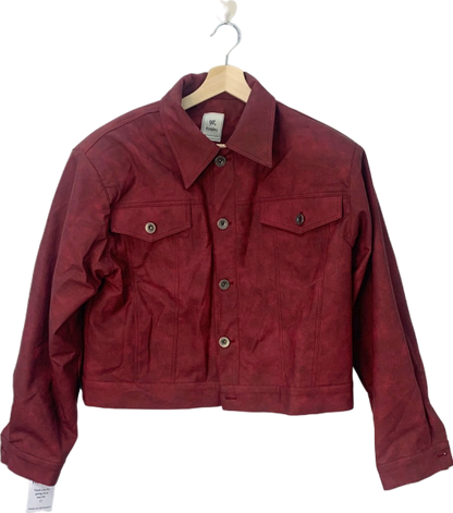 90's Product Red Faux Suede Jacket UK Size 12