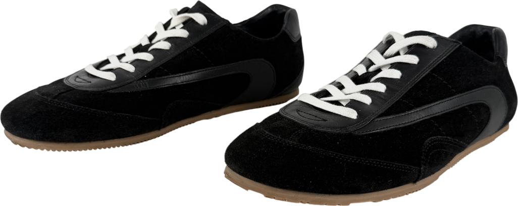 COS Black Minimal Suede Trainers UK 6 EU 39 👠