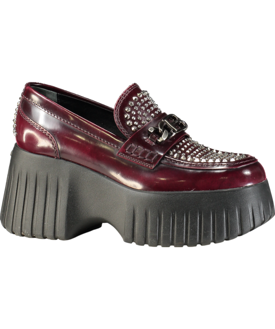 Hogan Red Loafers With Diamanté Detailing UK 5 EU 38 👠