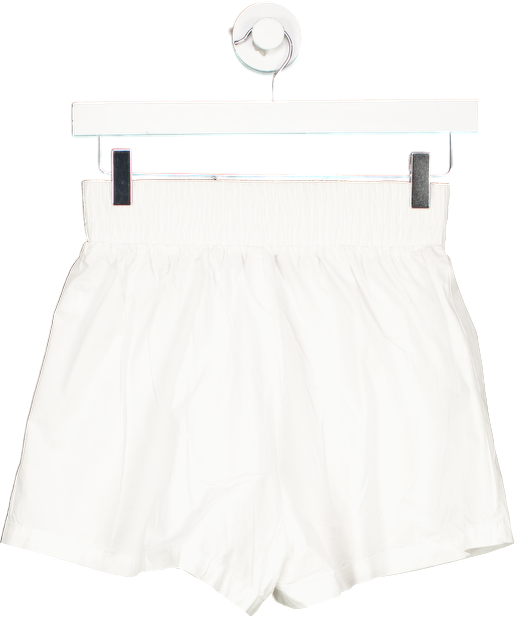 WHITE FOX White Elastic Waist Shorts UK XS