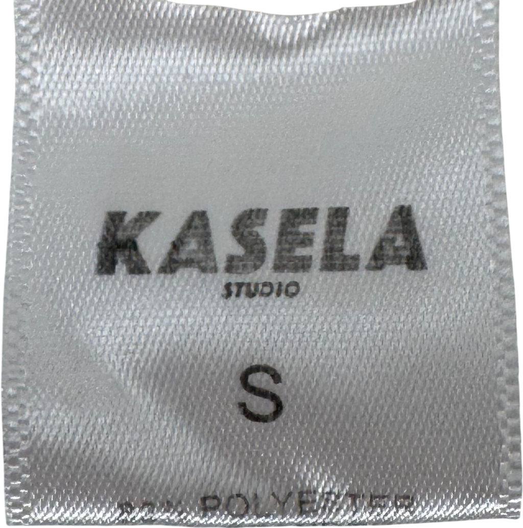 Kasela Ruched Bikini Bottoms In Cream UK S