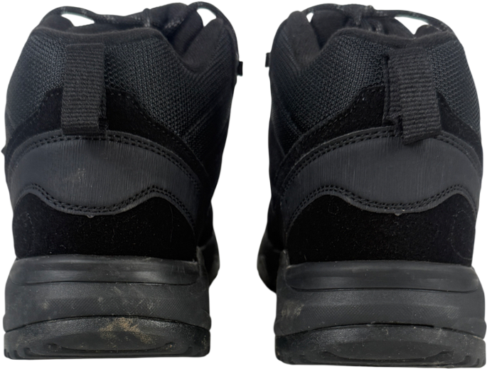 OUTJETS Black Waterproof Walking Boots Lightweight Comfortable Mid Ankle Hiking Boots UK 10 EU 44