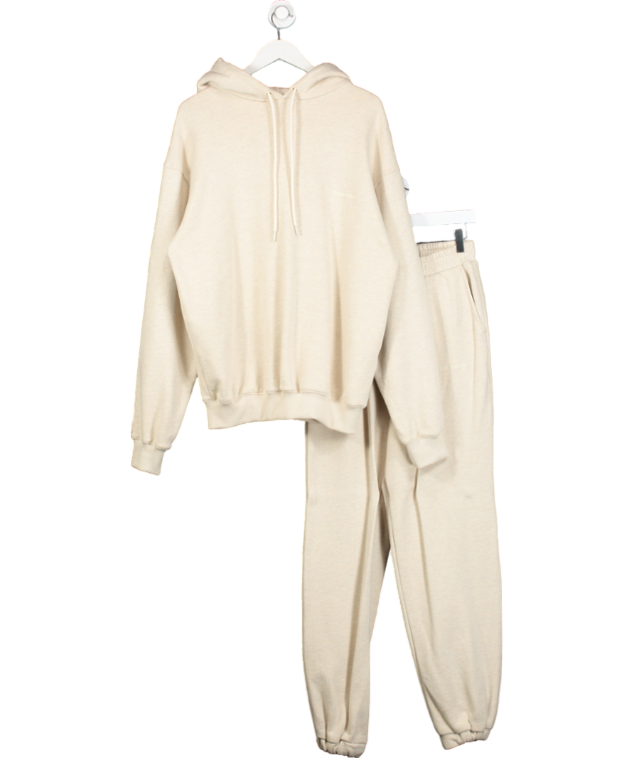 House of CB Beige Oversized Hoodie And Cuffed Joggers Set UK S
