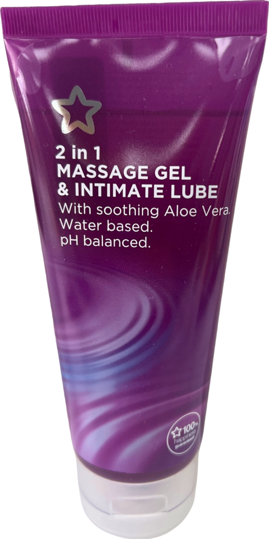 Superdrug 2 in 1 Massage Gel & Intimate Lube Aloe Vera 200ml