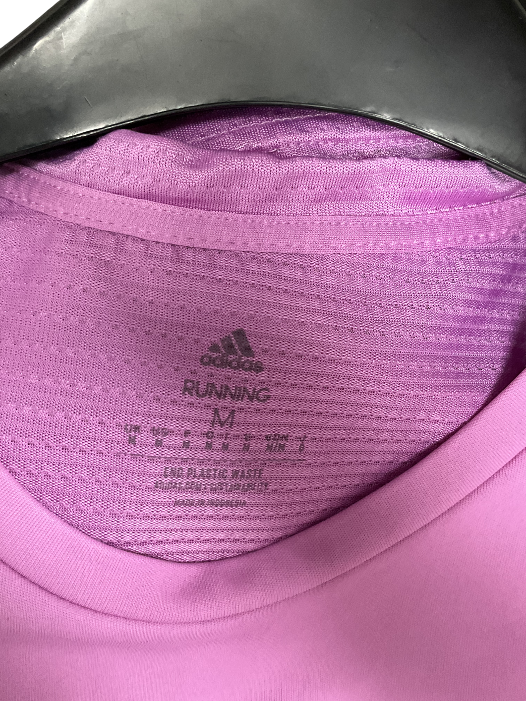 adidas Purple Reflective Running Top UK M