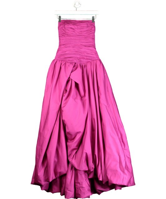 Aje Pink Violette Bubble Hem Maxi Dress UK 6