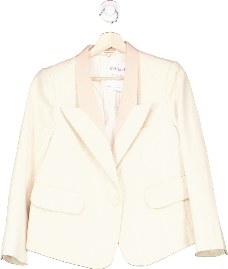 Carven Beige Blazer UK 12