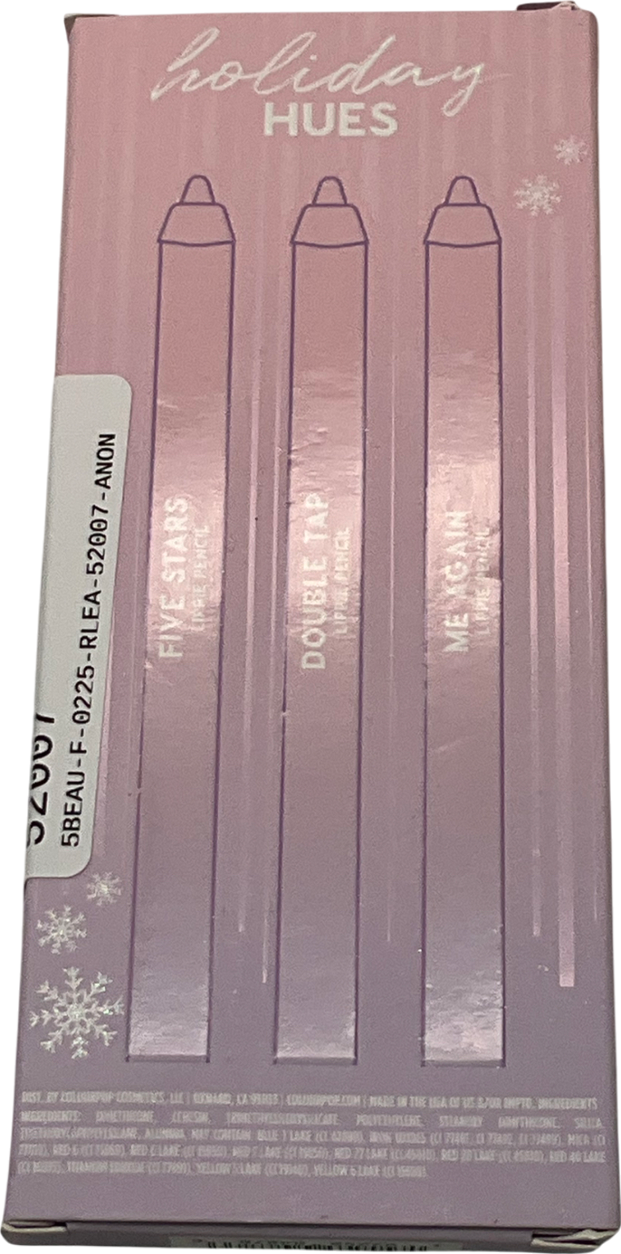 colourpop Holiday Hues Lip Pie Pencil Trio Hues 3x10g