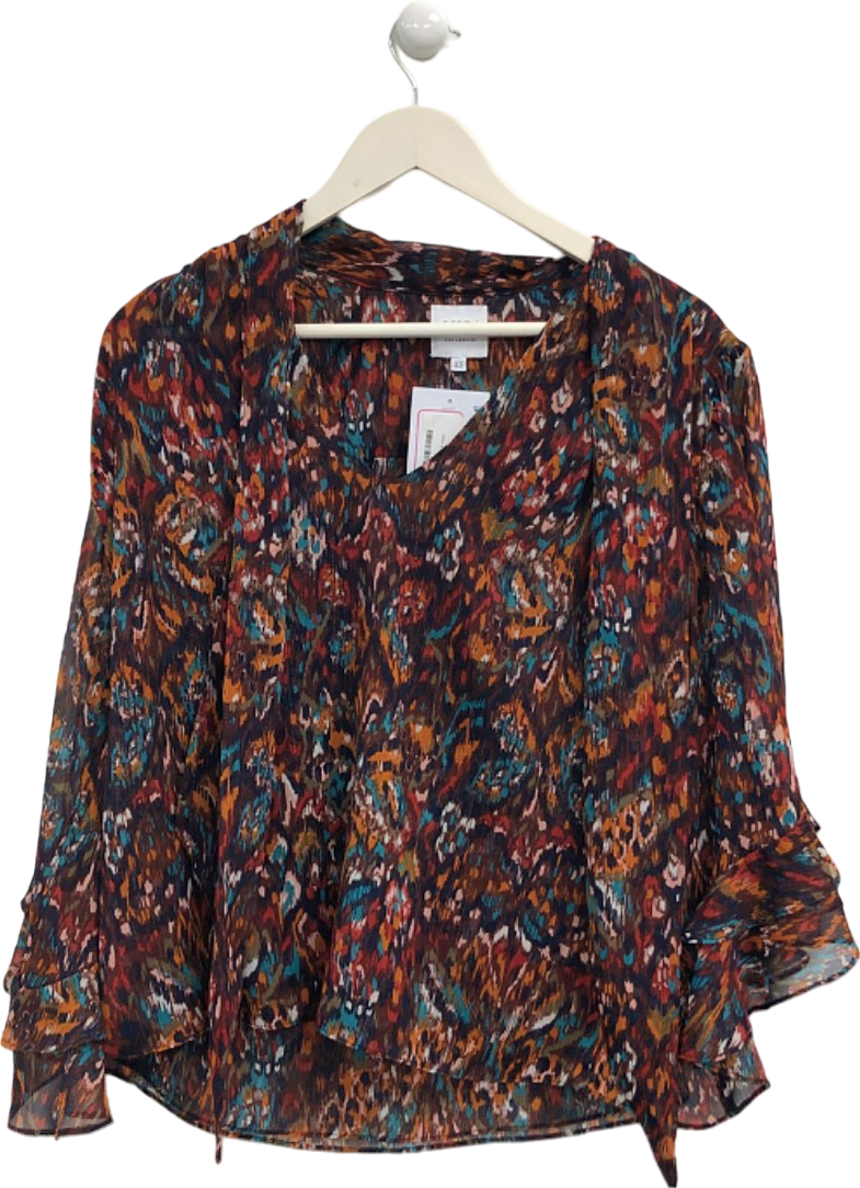 MISA Los Angeles Multi-Colour Printed Blouse UK XS