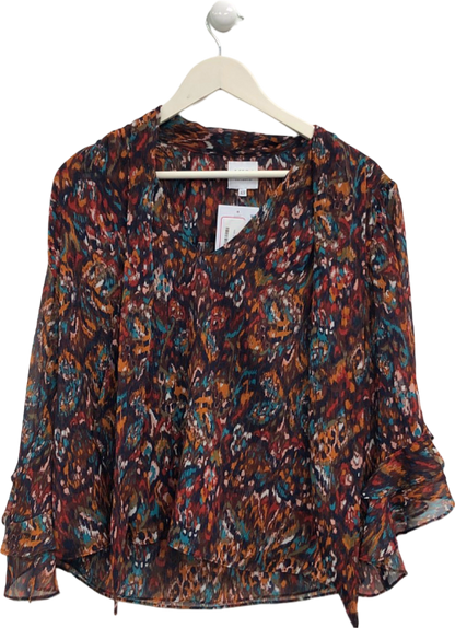 MISA Los Angeles Multi-Colour Printed Blouse UK XS