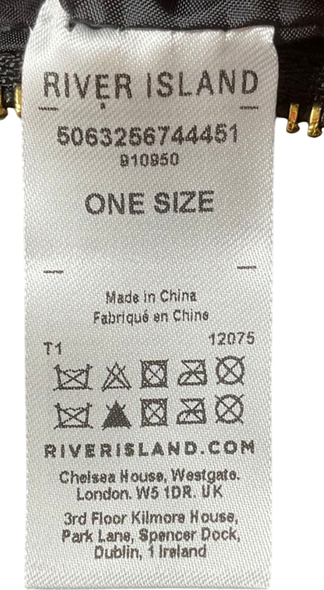 River Island Whipstitch Slouch Bag In Brown