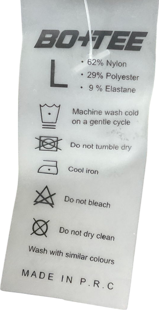 Bo + Tee Grey Scoop Neck Ribbed Sports Bra UK L