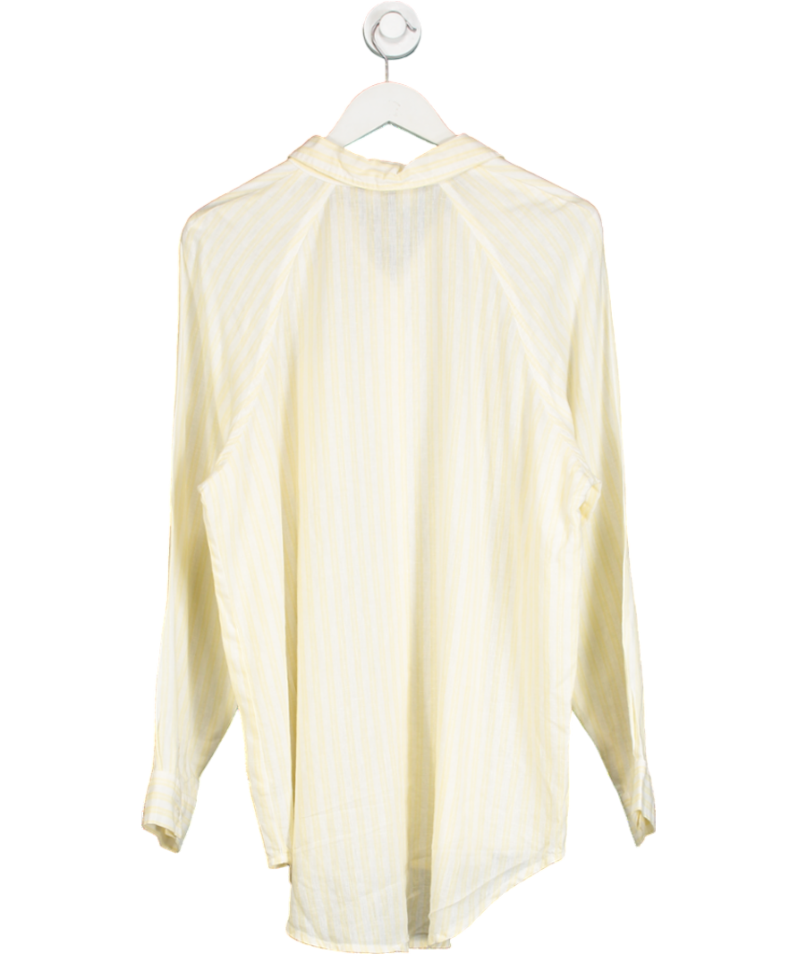 Universal Thread Yellow Striped Linen Blend Shirt UK L