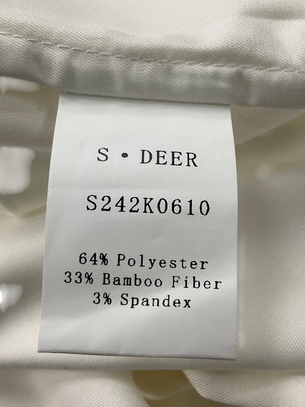 S Deer Concept Cream Pleated Sleeveless Blouse UK S