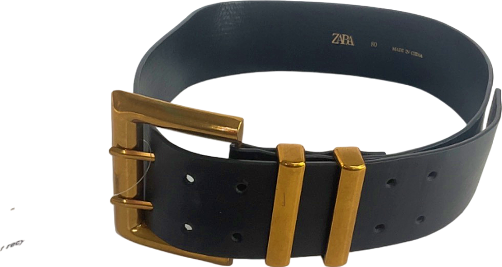 Zara Black Wide Belt W UK 80