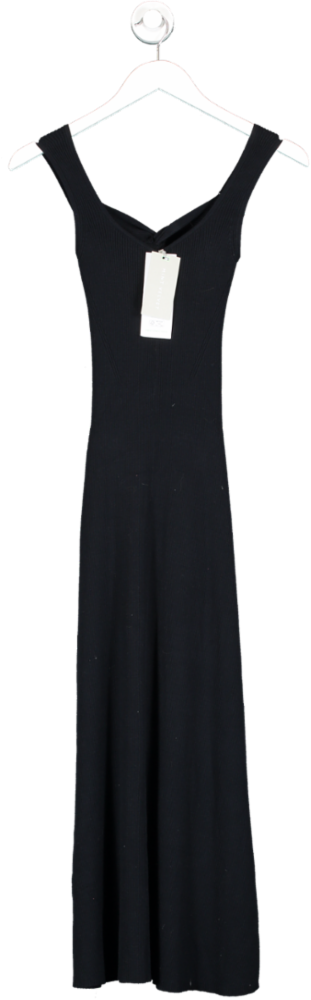 Mint Velvet Blue Navy Twist Back Midi Dress UK XS