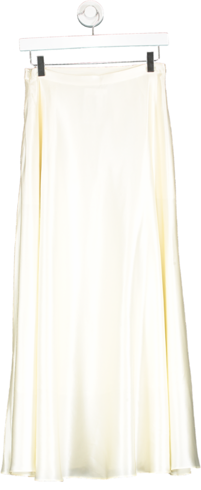 Lily Silk Cream Amaranth Skirt UK 8