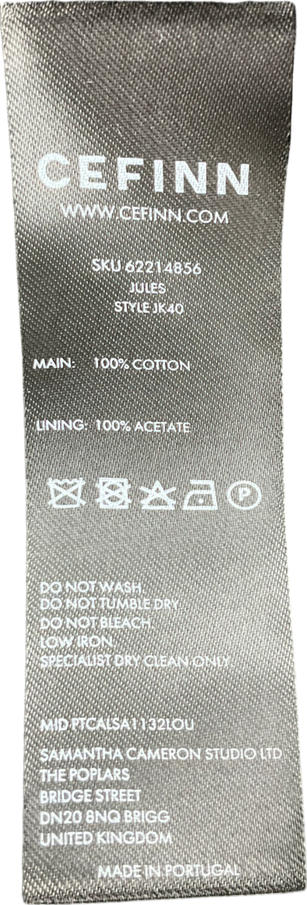 Cefinn  Black Velvet Tailored tux 2-piece Suit  UK 8