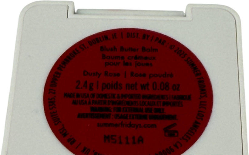 Summer Fridays Blush Butter Balm Dusty Rose 2.4g