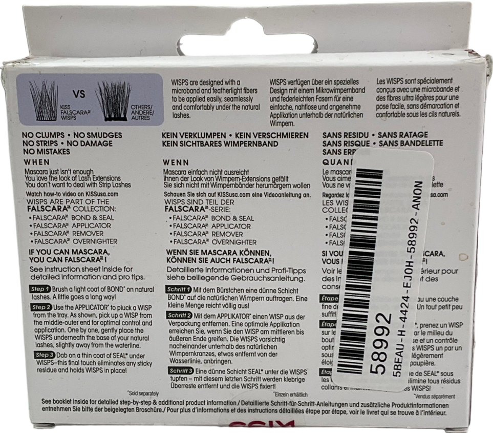 kiss Falscara Extra Drama Wisps One size