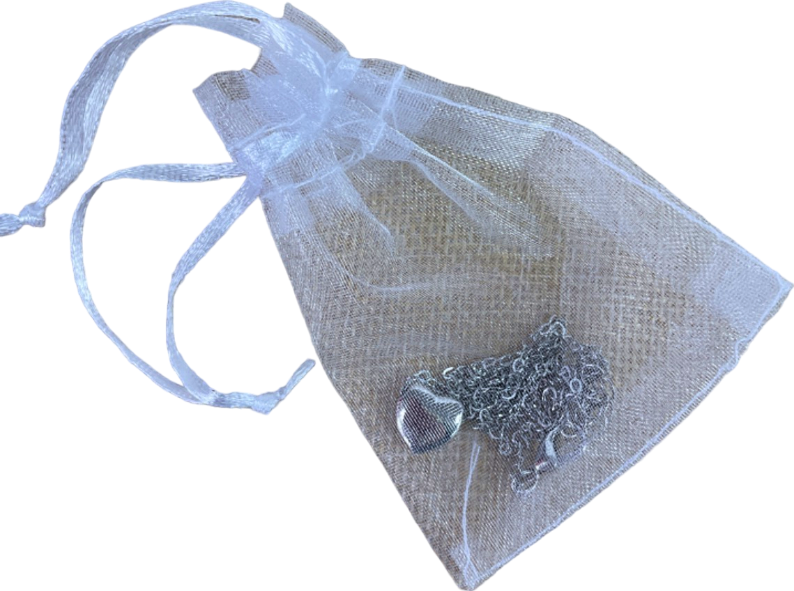 Silver Heart Pendant Necklace UK Size N/A