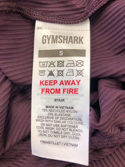 Gymshark Purple Long Sleeve Crop Top S