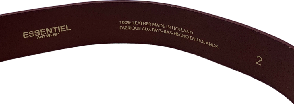 Essentiel Antwerp Brown Mardamone Leather Belt UK 4
