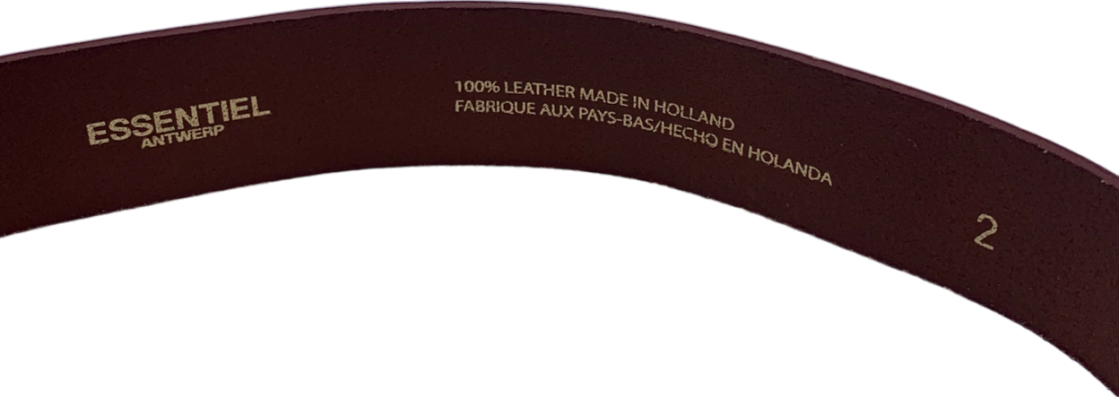 Essentiel Antwerp Brown Mardamone Leather Belt UK 4