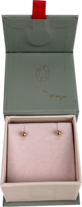 Maya Brenner 14k Yellow Gold Mini Preppy Posts Earrings