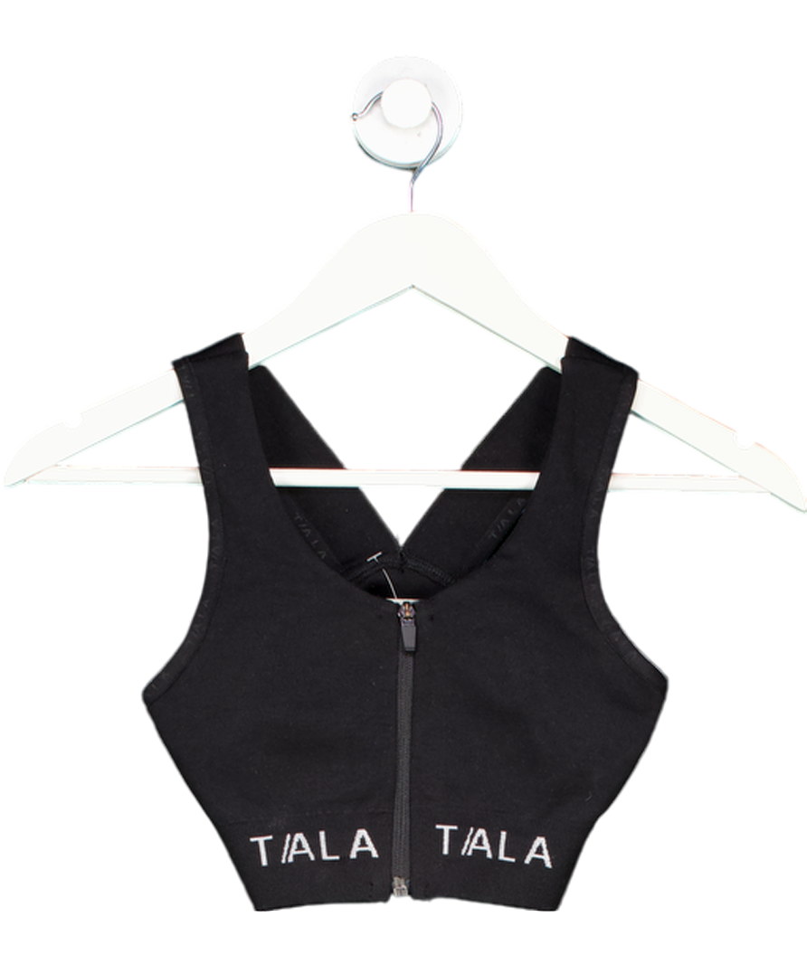 T/ala Black Ixia Court Seamless Sports Bra UK XS